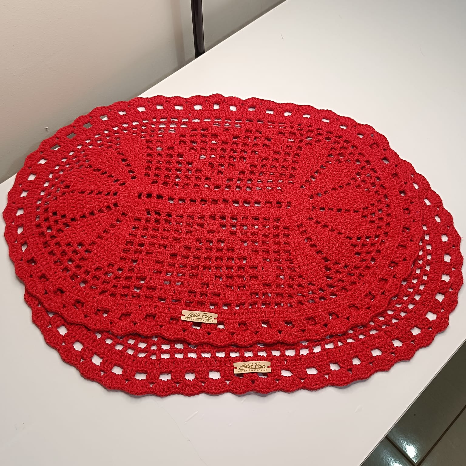 Par de Tapete - Vermelho - Image 2