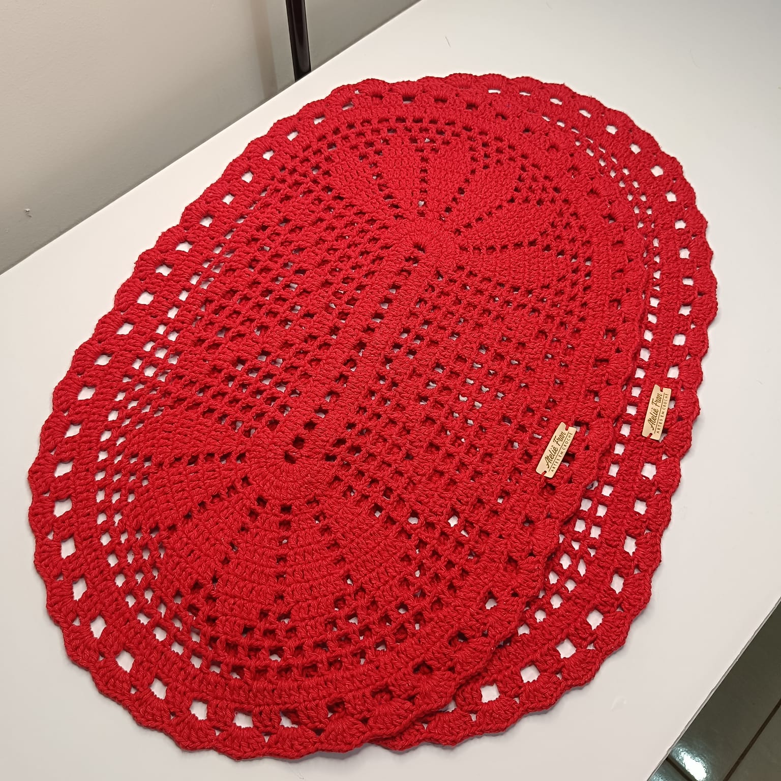 Par de Tapete - Vermelho