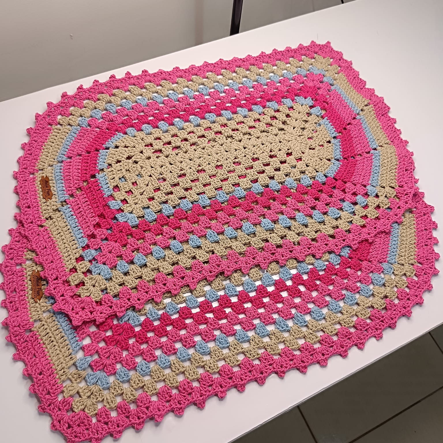 Par de Tapete - Folha Colorido